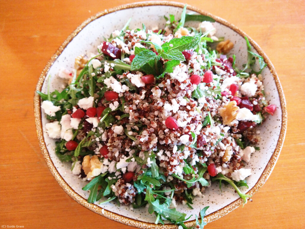 Quinoa Salad in the Pizzeria D'Aldeia